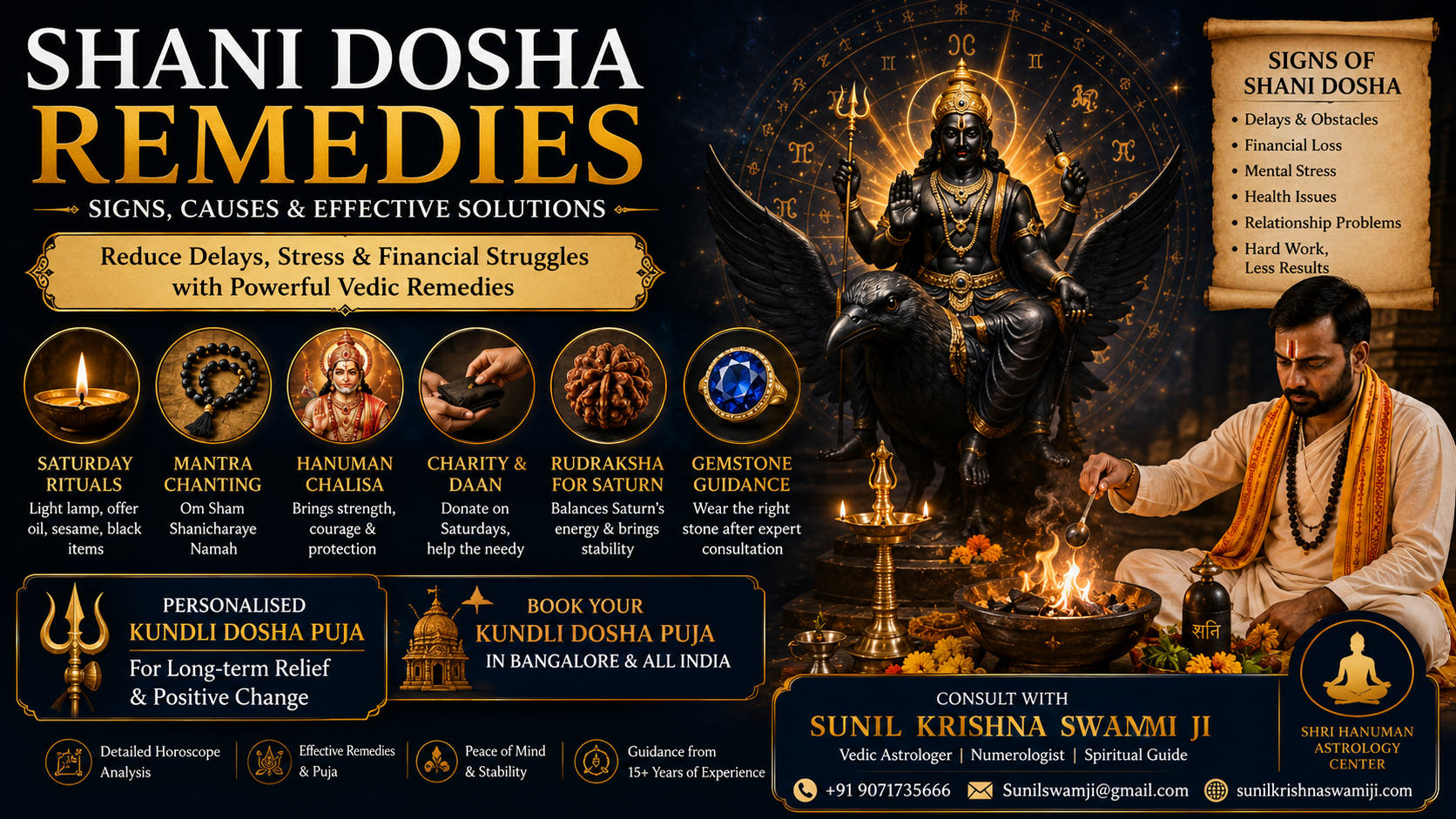 Shani Dosha Remedies: Signs, Causes and Effective Solutions